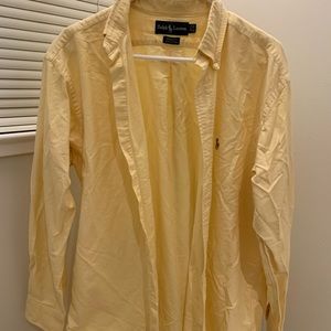 Ralph Lauren Yellow Button Down Shirt